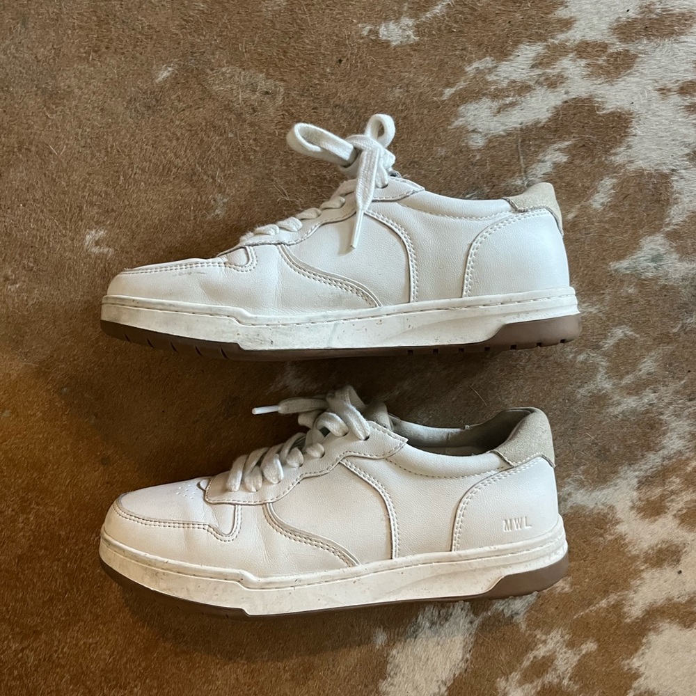 Madewell Court Sneakers in White Leather